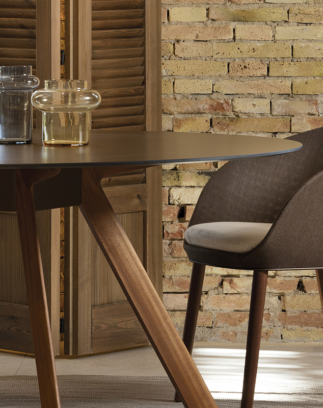 mesas - mesa redonda con patas de madera atrivm outdoor mesas - mesa redonda con patas de madera atrivm outdoor